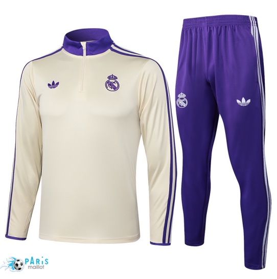Soldes Survetement Real Madrid abricot/Violet 2025/26