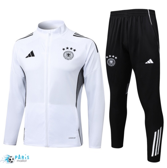 Achat Veste Survetement Allemagne Blanc/Noir 2025/26