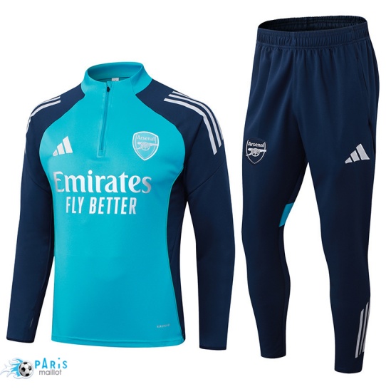 Soldes Survetement Arsenal Bleu/Blanc 2025/26