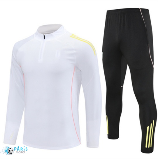 Soldes Survetement Juventus Blanc/Noir/Jaune 2025/26