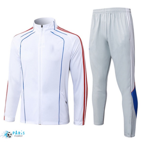 Créer Veste Survetement Bayern Munich Enfant Blanc/Gris/Rouge/Bleu 2025/26