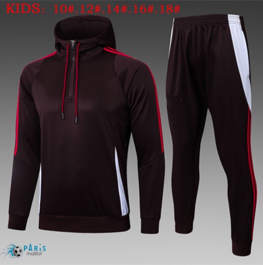 Créer Sweatshirt à capuche Bayern Munich Enfant Rouge/brun/Blanc 2025/26