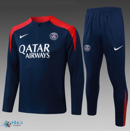 Prix Survetement PSG Enfant Bleu Marine/Rouge 2025/26