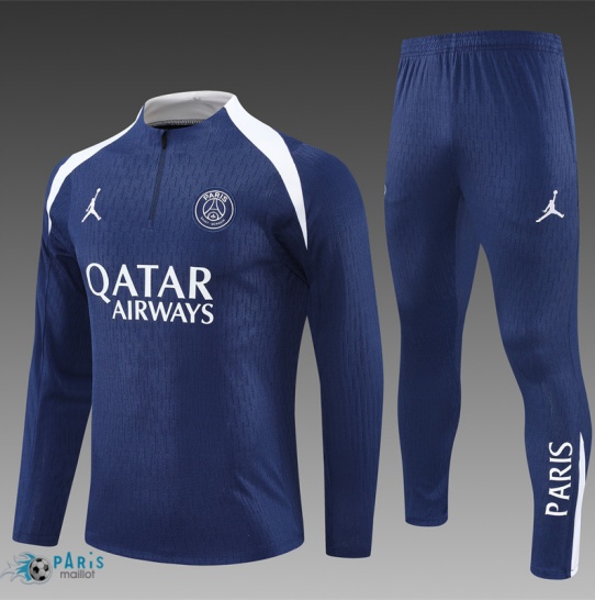 Soldes Survetement PSG Enfant Bleu Marine/Blanc 2025/26