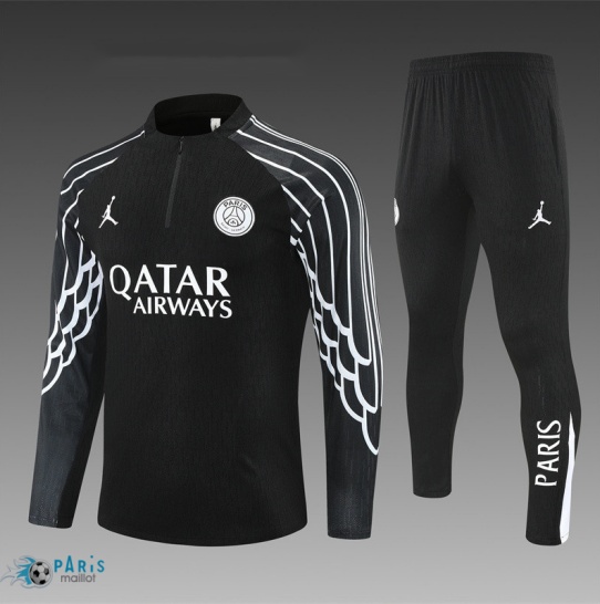 Prix Survetement PSG Enfant Noir/Blanc/欧冠版 2025/26