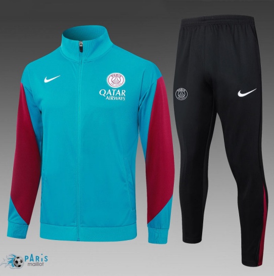Achat Veste Survetement PSG Enfant Rouge/Bleu 2025/26