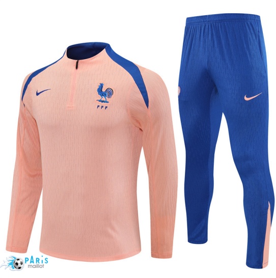 Marque Survetement France Enfant Player Rose/Bleu 2025/26