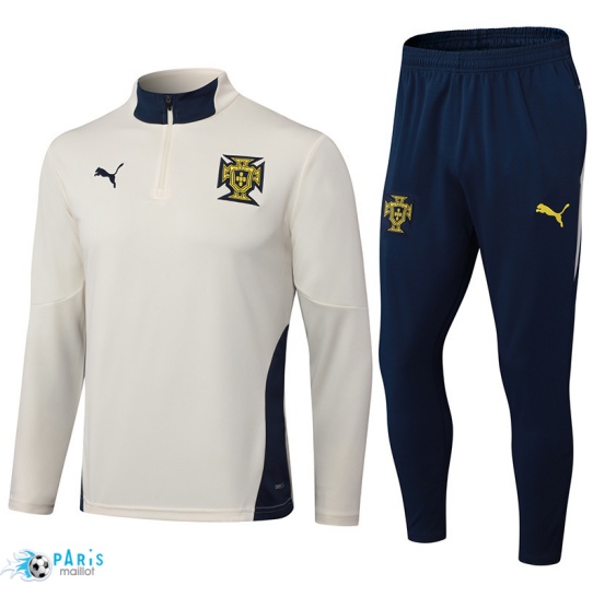 Flocage Survetement Portugal Enfant Jaune/Bleu 2025/26