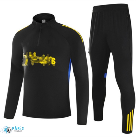 Marque Survetement Manchester United Enfant Noir/Jaune 2025/26