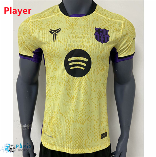 Soldes Maillot Foot Barcelone Player Jaune 2024/25