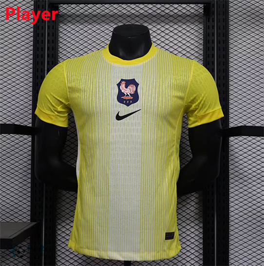 Flocage Maillot Foot France Player Gardien de but Jaune 2025/26