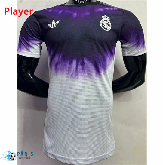 Flocage Maillot Foot Real Madrid Player Blanc/Pourpre 2024/25