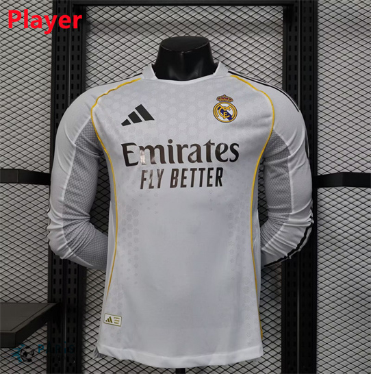 Marque Maillot Foot Real Madrid Player Domicile Manche Longue 2025/26