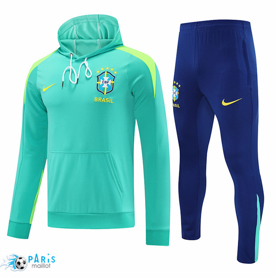 Prix Survetement Sweatshirt à capuche Brésil vert 2025/26