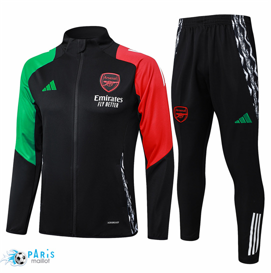 Nouveau Veste Survetement Arsenal Enfant noir 2025/26