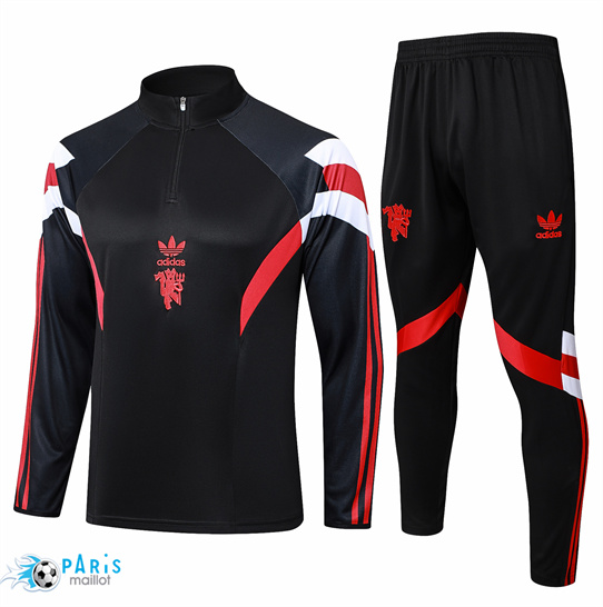 Créer Survetement Manchester United Enfant noir 2025/26
