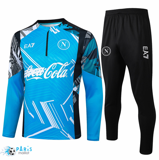 Flocage Survetement Naples Enfant bleu 2025/26