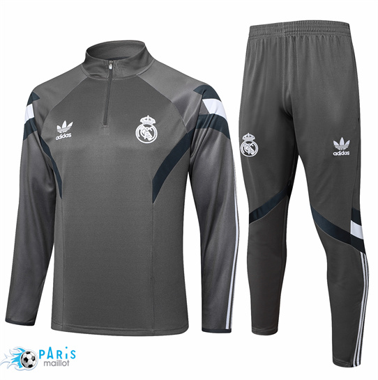Créer Survetement Real Madrid Enfant gris 2025/26