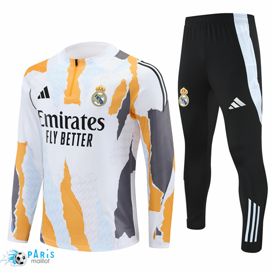 Prix Survetement Real Madrid Enfant Blanc 2025/26