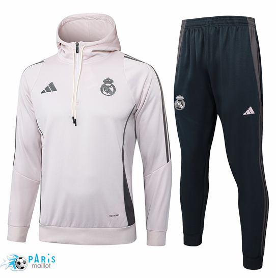 Acheter Survetement Sweatshirt à capuche Real Madrid Enfant rose clair 2025/26