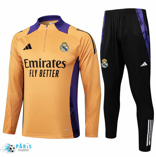 Créer Survetement Real Madrid Enfant orange 2025/26