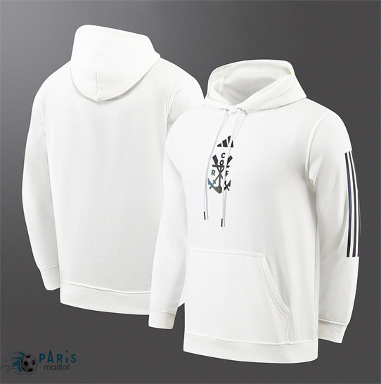 Soldes Veste Sweat A Capuche Flamengo Blanc 2025/26