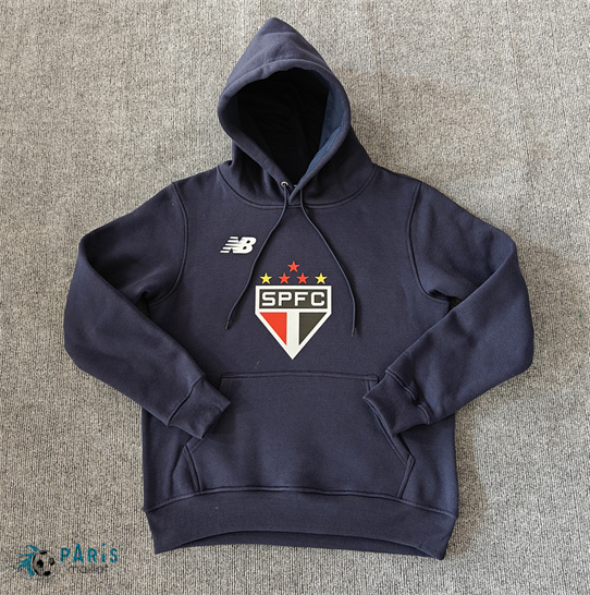 Nouveau Veste Sweat A Capuche Sao Paulo bleu 2025/26