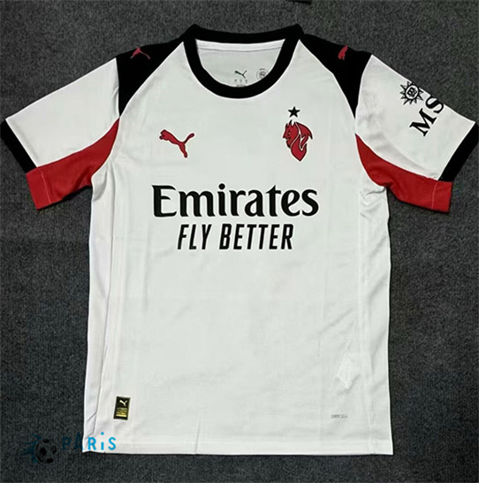Maillotparis Site Maillot Foot AC Milan Exterieur 2025/26