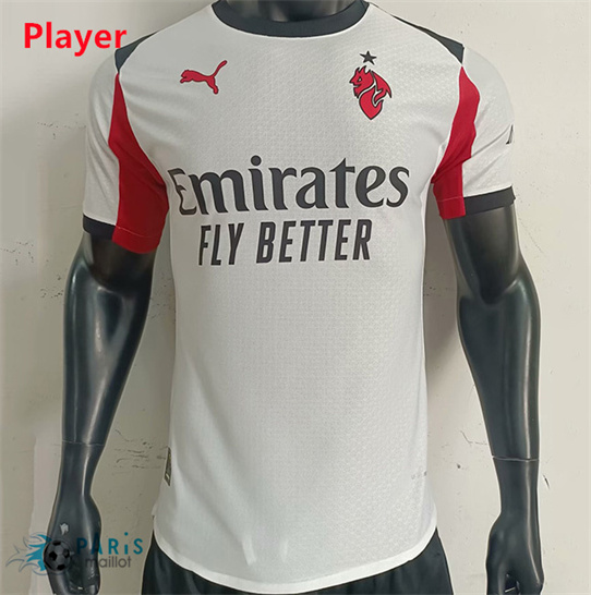 Maillotparis Achat Maillot Foot AC Milan Player Exterieur 2025/26