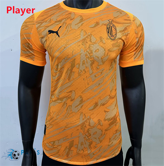 Maillotparis Soldes Maillot Foot AC Milan Player Special Orange 2025/26