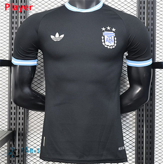 Maillotparis Créer Maillot Foot Argentine Player noir 2025/26