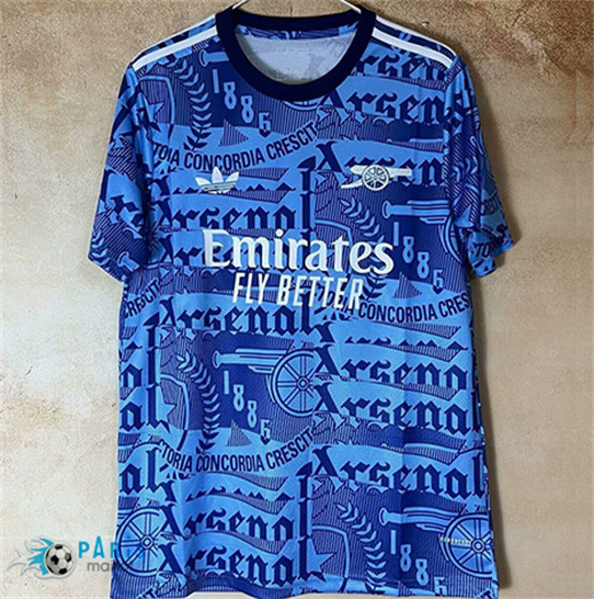 Maillotparis Soldes Maillot Foot Arsenal Clover Bleu 2025/26