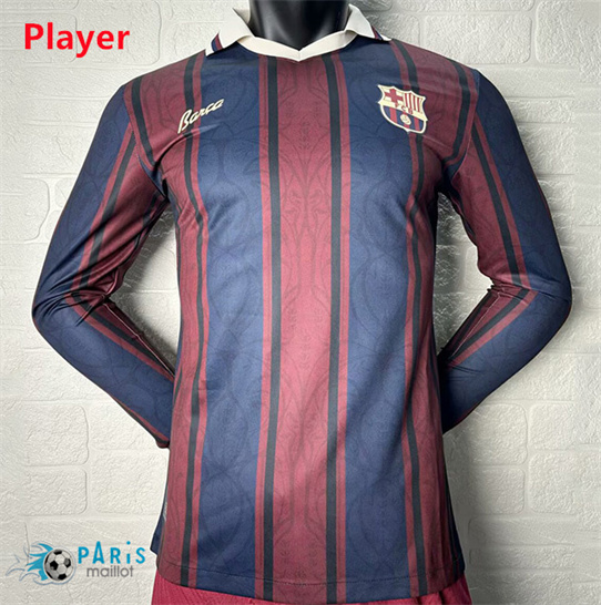 Maillotparis Site Maillot Foot Barcelone Player 120e anniversaire Manche Longue 2025/26