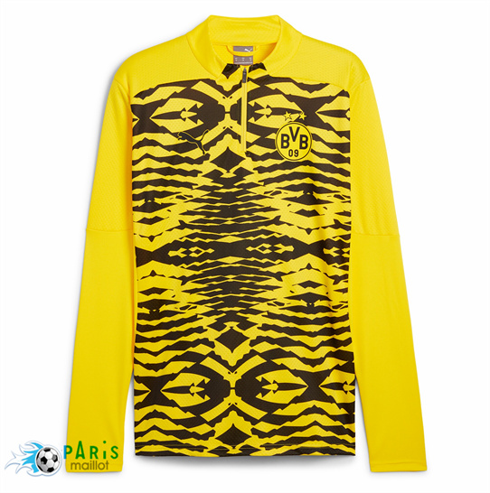 Maillotparis Discount Maillot Foot Borussia Dortmund pre-match Manche Longue Jaune 2025/26