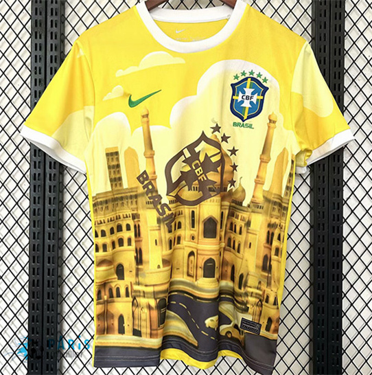 Maillotparis Site Maillot Foot Brésil Special Jaune 2025/26