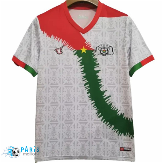 Maillotparis Soldes Maillot Foot Burkina Faso Exterieur Blanc 2024/25