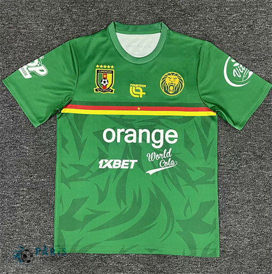 Maillotparis Discount Maillot Foot Cameroun Training Vert 2025/26