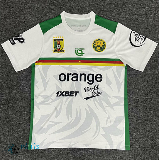 Maillotparis Flocage Maillot Foot Cameroun Training Blanc 2025/26