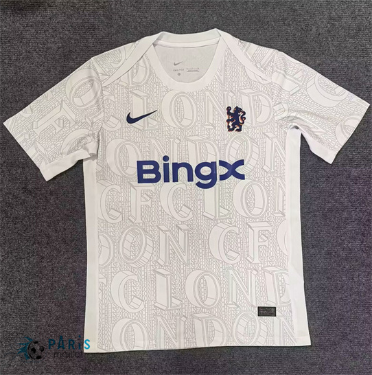Maillotparis Flocage Maillot Foot Chelsea pre-match 2025/26