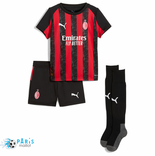 Maillotparis Prix Maillot Foot AC Milan Enfant Domicile 2025/26