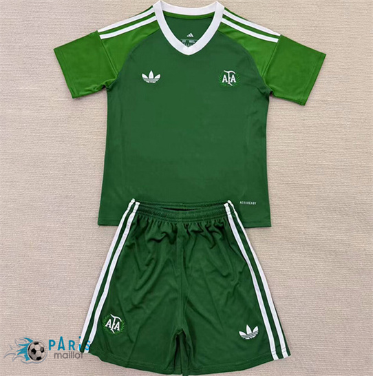 Maillotparis Créer Maillot Foot Argentine Enfant Gardien De But Vert 2025/26