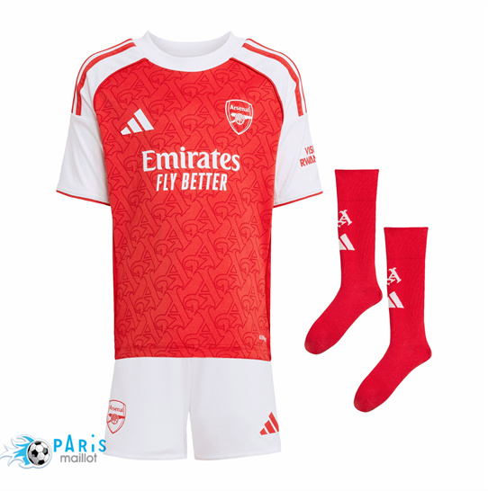 Maillotparis Créer Maillot Foot Arsenal Enfant Domicile 2025/26