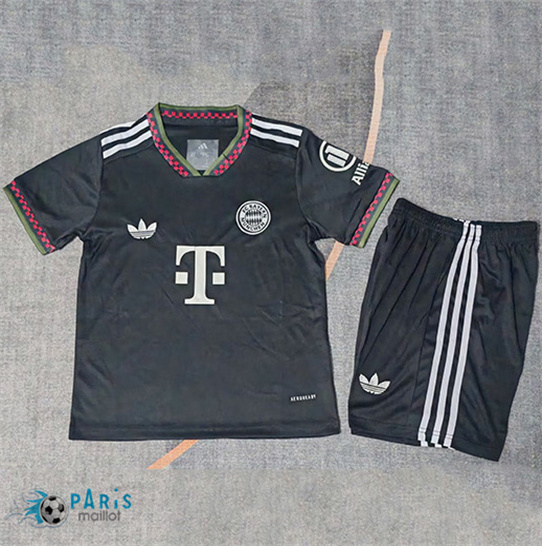 Maillotparis Prix Maillot Foot Bayern Munich Enfant noir 2025/26