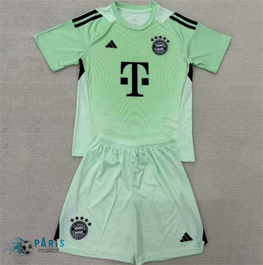 Maillotparis Achat Maillot Foot Bayern Munich Enfant Gardien De But Vert 2025/26