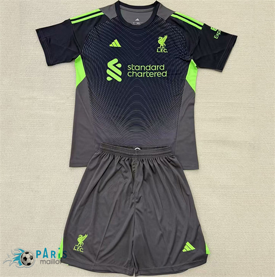 Maillotparis Achat Maillot Foot Liverpool Enfant Gardien De But Noir 2025/26
