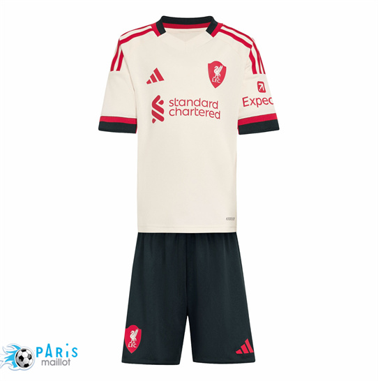 Maillotparis Soldes Maillot Foot Liverpool Enfant Exterieur 2025/26