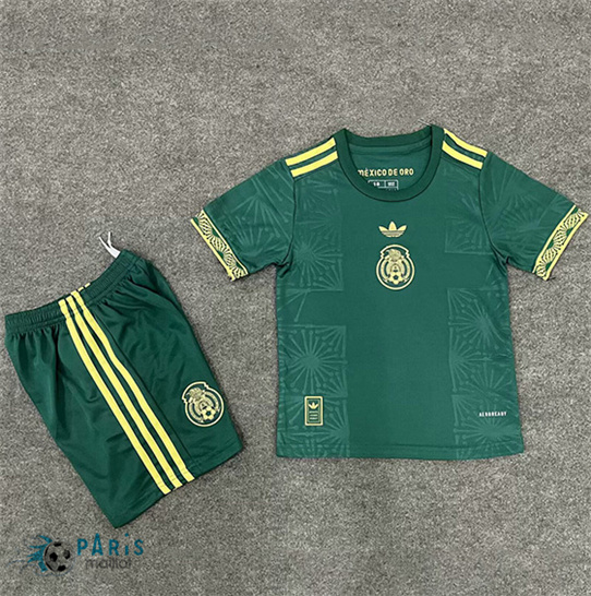 Maillotparis Soldes Maillot Foot Mexique Enfant Gold Cup Vert 2025/26