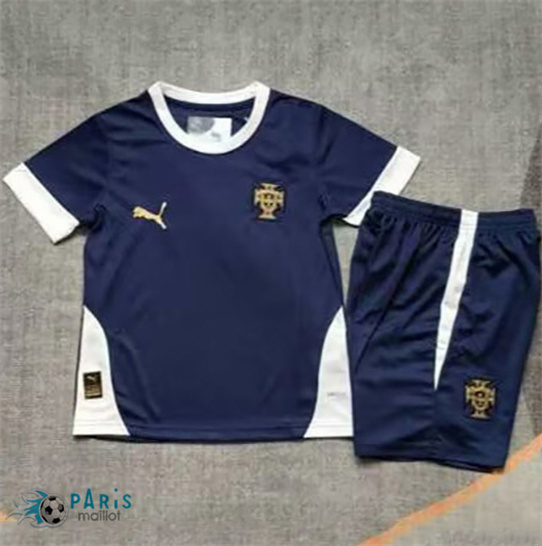 Maillotparis Marque Maillot Foot Portugal Enfant Training Bleu 2025/26