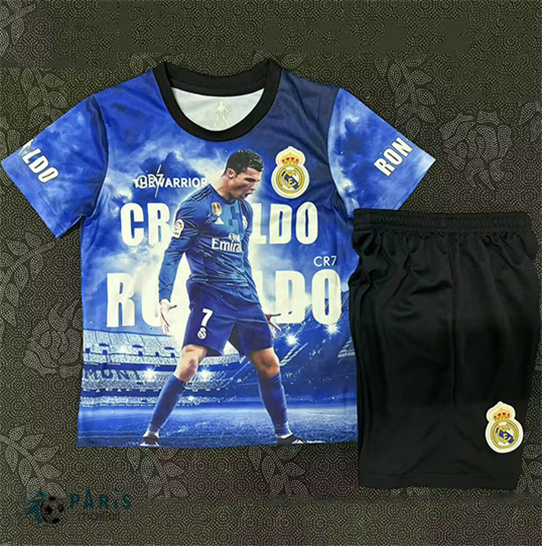 Maillotparis Soldes Maillot Foot Real Madrid Enfant Bleu 2025/26