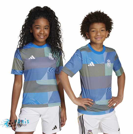 Maillotparis Flocage Maillot Foot Real Madrid Enfant pre-match Training 2025/26